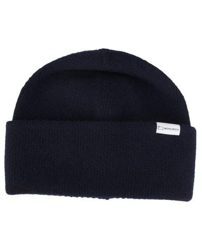 Woolrich Wool And Cashmere Hat - Blue