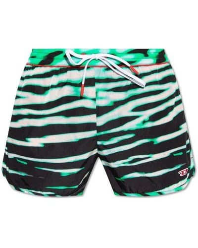 DIESEL Bmbx-jesper Drawstring Swim Shorts - Green