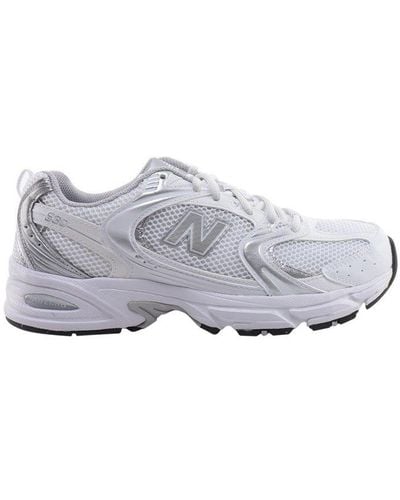 New Balance 530 Round Toe Lace-up Sneakers - Grey