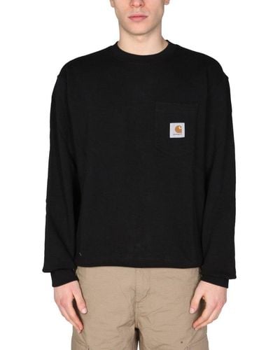 Carhartt Sweatshirt With Logo Patch - Black