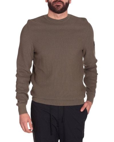 Barbour Crewneck Knitted Sweater - Brown