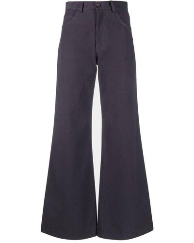 Societe Anonyme Flared Trousers - Blue