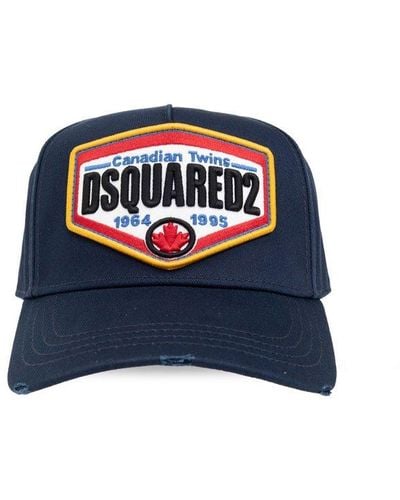 DSquared² Logo Patch Baseball Cap - Blue