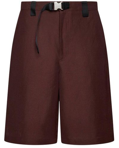Jacquemus Knee-length Belted Shorts - Purple