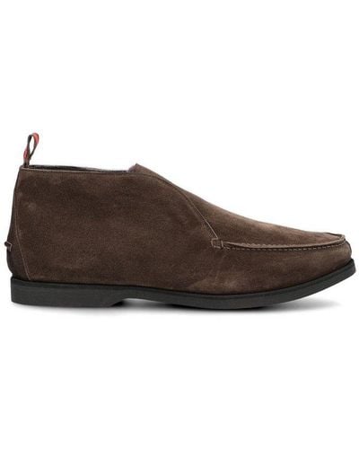 Kiton Slip-on Ankle Boots - Brown