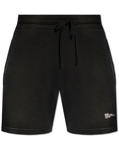DIESEL P-stelt-n1 Drawstring Sweat Shorts - Black