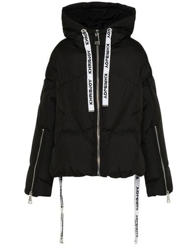 Khrisjoy Quilted Zip-up Down Jacket - Black