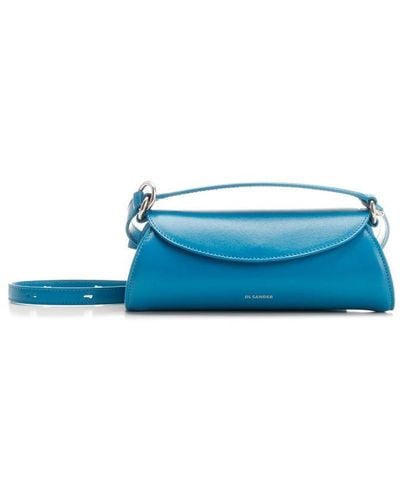 Jil Sander Cannolo Mini Hand Bag - Blue