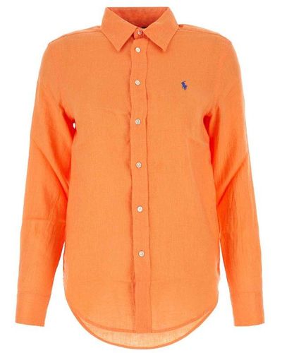 Polo Ralph Lauren Long Sleeved Button-up Shirt - Orange