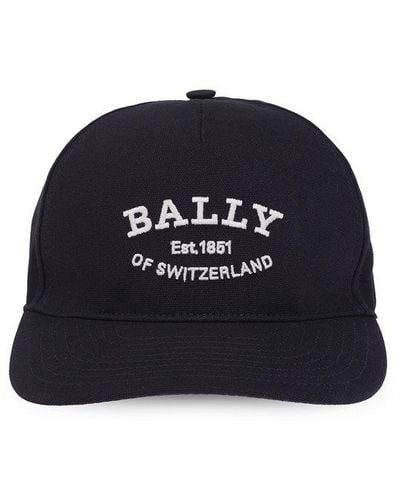 Bally Logo Embroidered Baseball Cap - Blue