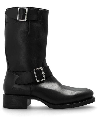 DSquared² Buckle Ankle Boots - Black