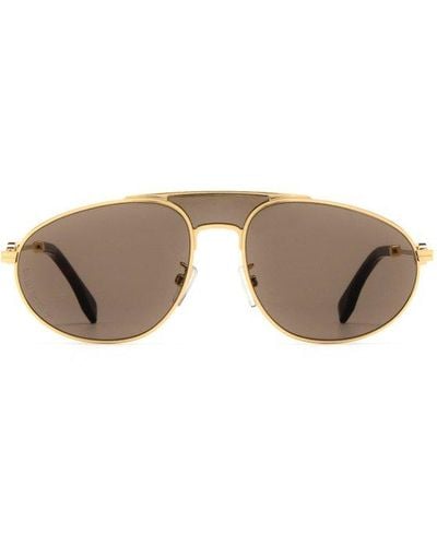 Fendi Oval Frame Sunglasses - Multicolour