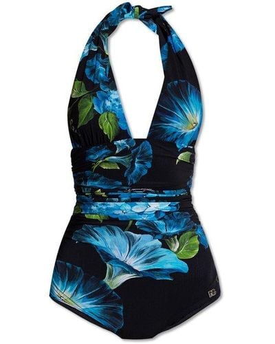 Dolce & Gabbana One-Piece Swimsuit - Blue