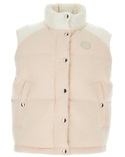 Gucci Monogrammed Button-up Padded Vest - Natural