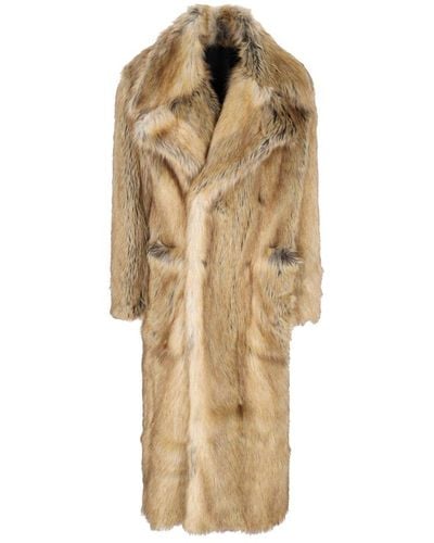 Givenchy Oversized Fur Coat - Natural