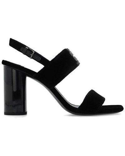 Tory Burch Eleanor Double T Logo Sandals - Black