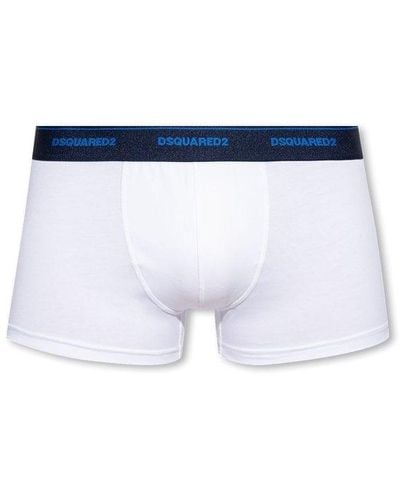 DSquared² Logo Waistband Stretch Boxers - Blue