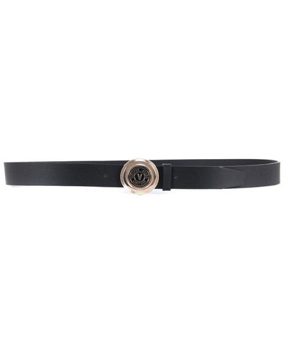 Versace Couture Logo-buckle Belt - White