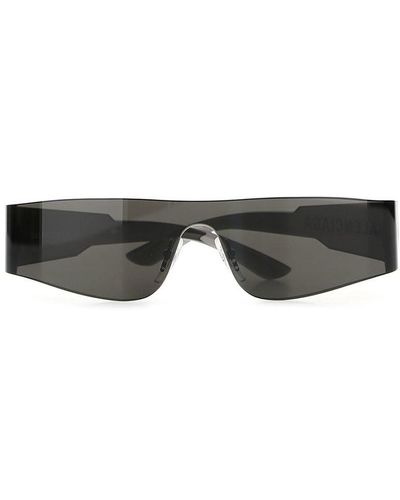 Balenciaga Mono Rectangular-frame Sunglasses - Black