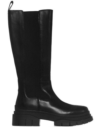 Ash Mid-calf Chelsea Boots - Black