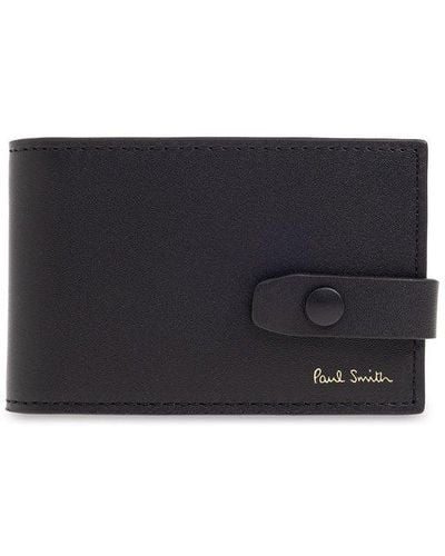 Paul Smith Leather Card Case, - Black