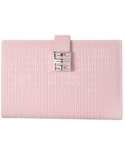 Givenchy 4g Snap Buttoned Wallet - Pink