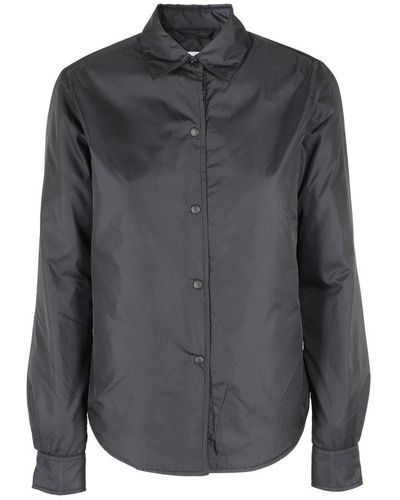 Aspesi Buttoned Padded Shirt Jacket - Black