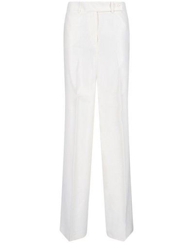 Kiton Straight-leg Pleated-detail Trousers - White