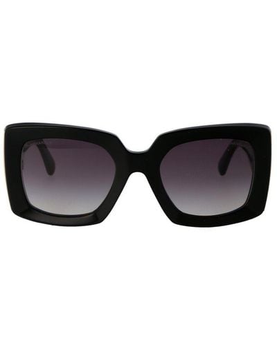 Chanel Eyewear Square Frame Sunglasses - Black