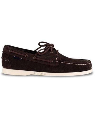 Sebago Portland Flesh Out Lace-up Boat Loafers - Brown