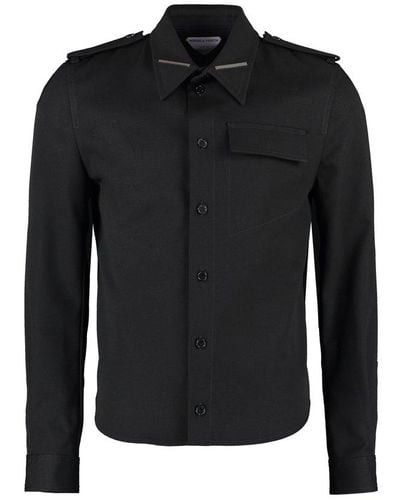 Bottega Veneta Wool Shirt - Black