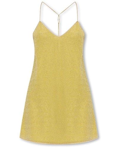 Oséree Dress With Lurex Threads - Yellow