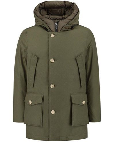Woolrich Arctic Hooded Down Coat - Green
