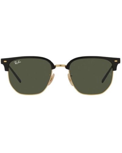 Ray-Ban New Clubmaster Square Frame Sunglasses - Green
