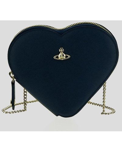 Vivienne Westwood Heart-shape Small Crossbody Bag - Blue