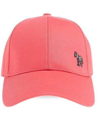 PS by Paul Smith Zebra Embroidered Baseball Cap - Pink