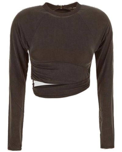 Jacquemus Long Sleeved T-shirt - Brown