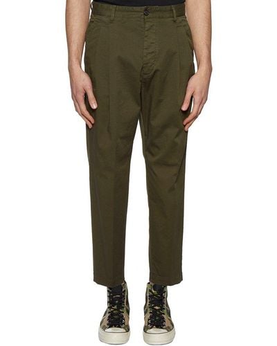 DSquared² Pleated Fitted Pants - Green