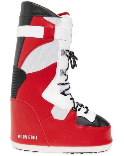 Moon Boot 'sneaker Hi' Snow Boots - Red