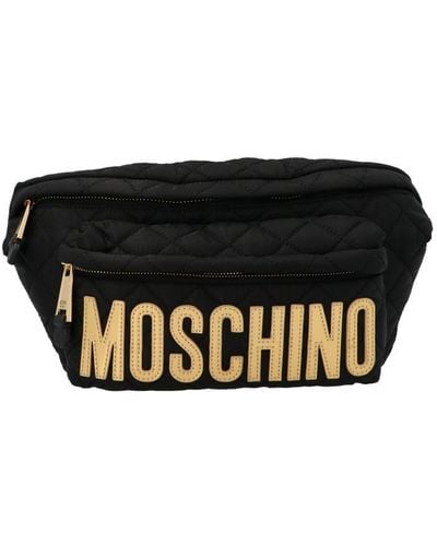 Moschino Logo Belt Bag - Black