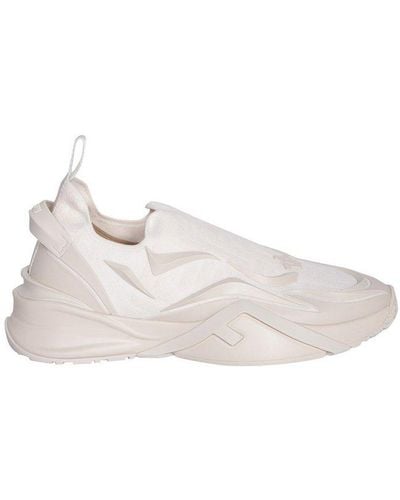 Fendi Flow Mesh Running Sneakers - White