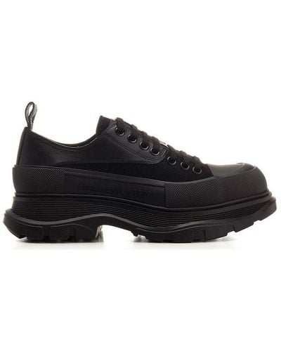 Alexander McQueen Chunky-sole Lace-up Trainers - Black