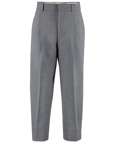 Ami Paris Cropped Pants - Gray