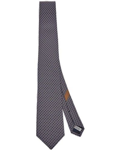 Ferragamo Silk Tie - Gray