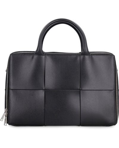 Bottega Veneta Arco Intreccio Business Bag - Black