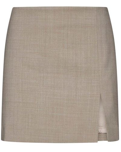 Filippa K Front Slit Skirt - Grey