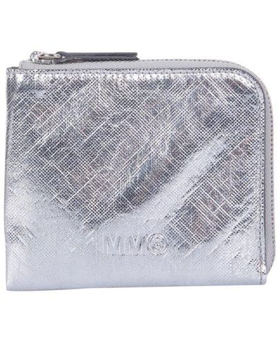 MM6 by Maison Martin Margiela Wallet With Logo - Grey