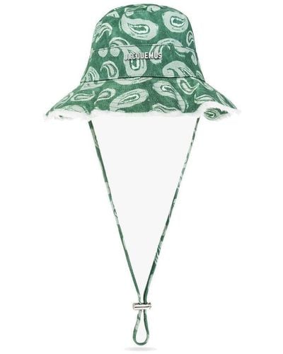 Jacquemus Green Le Raphia 'le Bob Artichaut' Bucket Hat