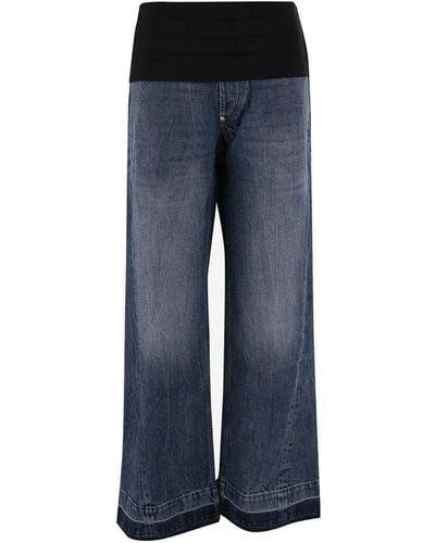 Stella McCartney Panelled Wide-leg Jeans - Blue