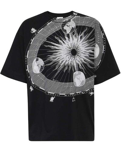 Dries Van Noten Graphic Printed Crewneck T-shirt - Black
